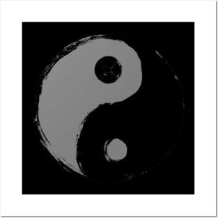 Grunge Yin Yang Posters and Art